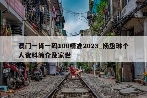 澳门一肖一码100精准2023_杨丞琳个人资料简介及家世