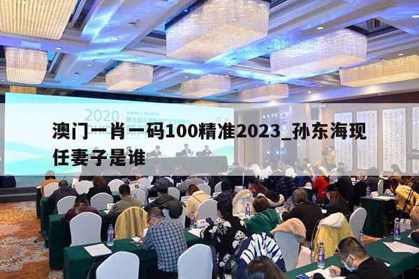 澳门一肖一码100精准2023_孙东海现任妻子是谁  第1张