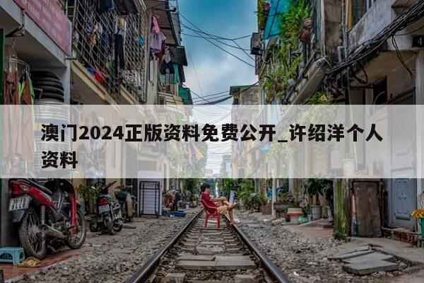 澳门2024正版资料免费公开_许绍洋个人资料