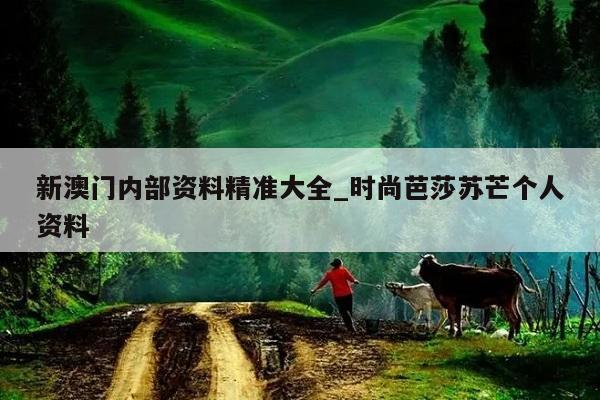 新澳门内部资料精准大全_时尚芭莎苏芒个人资料