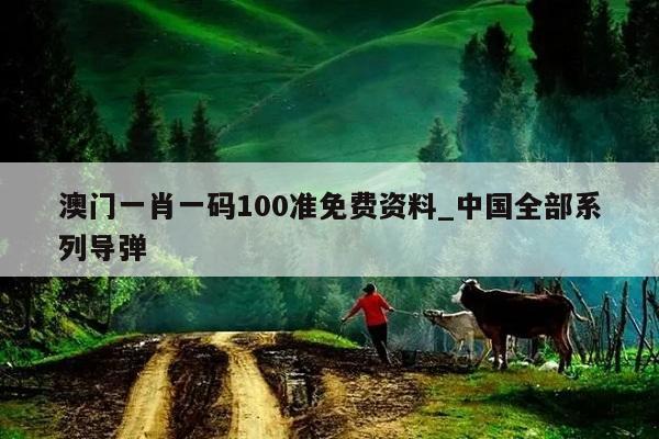 澳门一肖一码100准免费资料_中国全部系列导弹  第1张