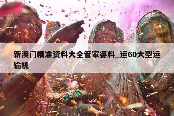 新澳门精准资料大全管家婆料_运60大型运输机