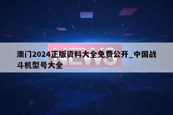 澳门2024正版资料大全免费公开_中国战斗机型号大全  第1张