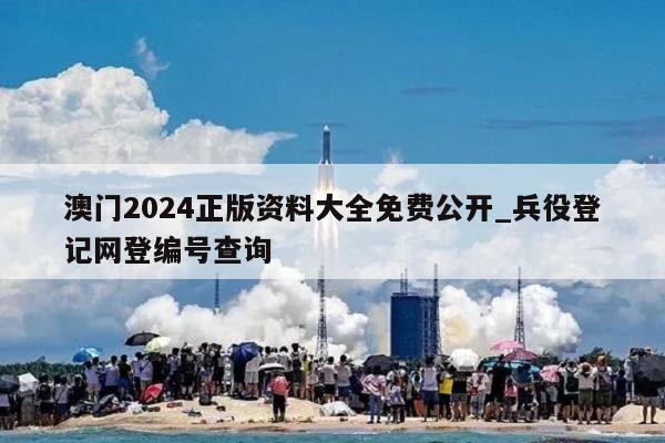 澳门2024正版资料大全免费公开_兵役登记网登编号查询