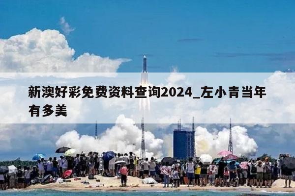 新澳好彩免费资料查询2024_左小青当年有多美  第1张