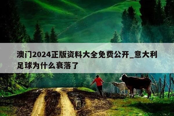 澳门2024正版资料大全免费公开_意大利足球为什么衰落了