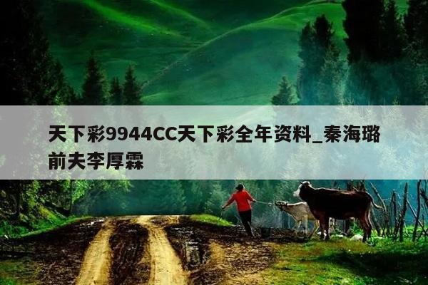 天下彩9944CC天下彩全年资料_秦海璐前夫李厚霖