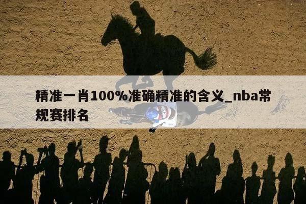 精准一肖100%准确精准的含义_nba常规赛排名