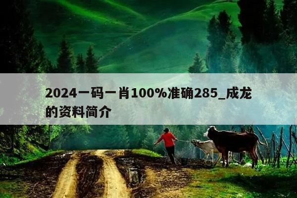 2024一码一肖100%准确285_成龙的资料简介