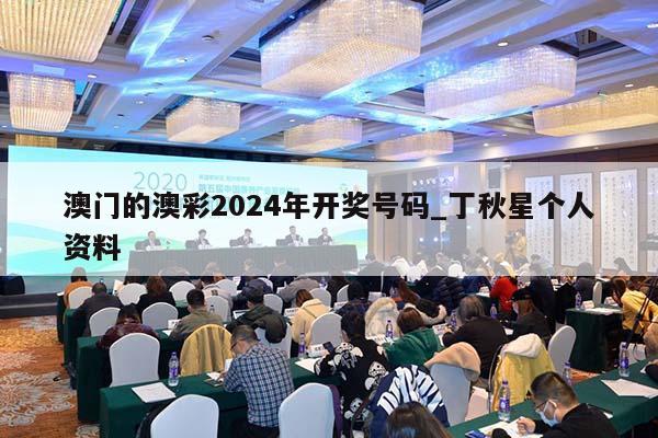 澳门的澳彩2024年开奖号码_丁秋星个人资料