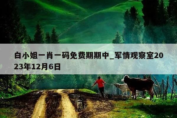 白小姐一肖一码免费期期中_军情观察室2023年12月6日