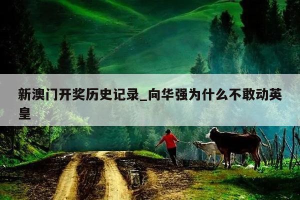 新澳门开奖历史记录_向华强为什么不敢动英皇