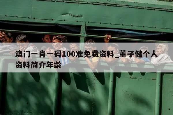 澳门一肖一码100准免费资料_董子健个人资料简介年龄  第1张