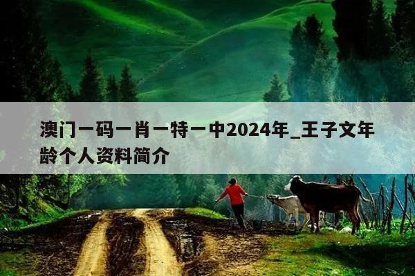 澳门一码一肖一特一中2024年_王子文年龄个人资料简介