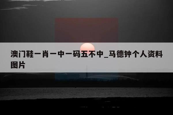 澳门鞋一肖一中一码五不中_马德钟个人资料图片