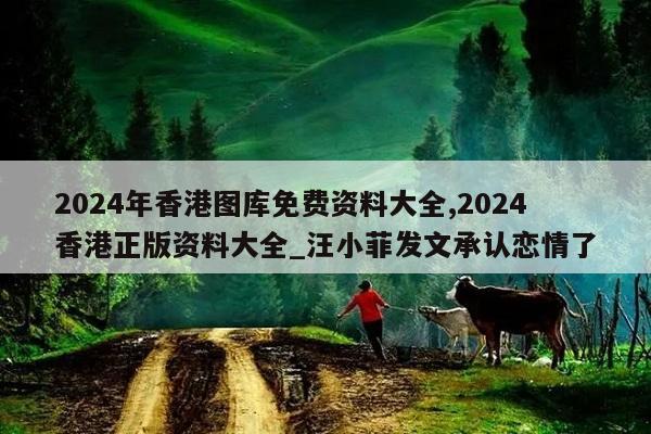 2024年香港图库免费资料大全,2024香港正版资料大全_汪小菲发文承认恋情了