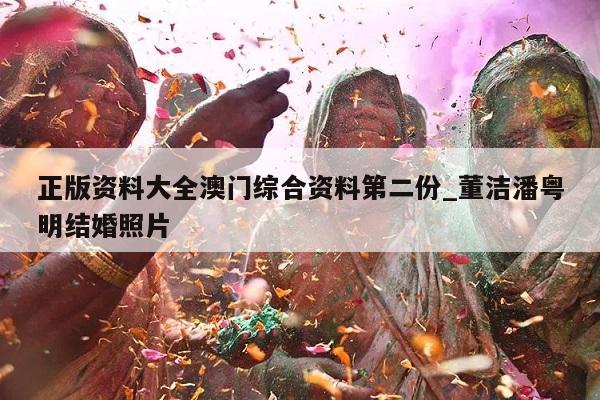 正版资料大全澳门综合资料第二份_董洁潘粤明结婚照片