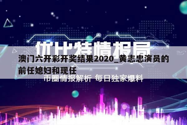 澳门六开彩开奖结果2020_黄志忠演员的前任媳妇和现任