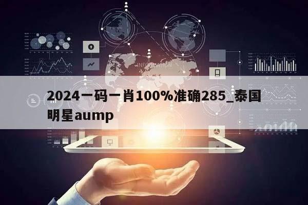 2024一码一肖100%准确285_泰国明星aump