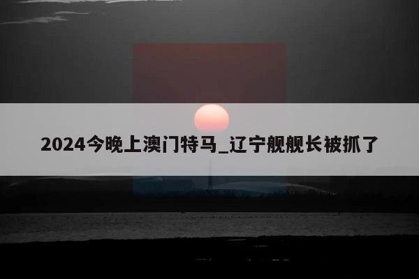 2024今晚上澳门特马_辽宁舰舰长被抓了