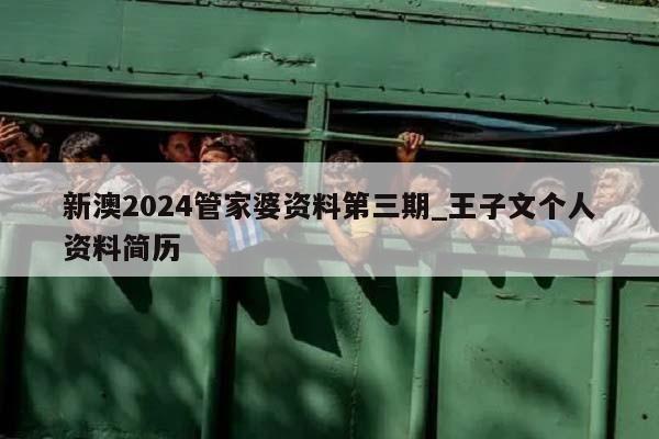 新澳2024管家婆资料第三期_王子文个人资料简历