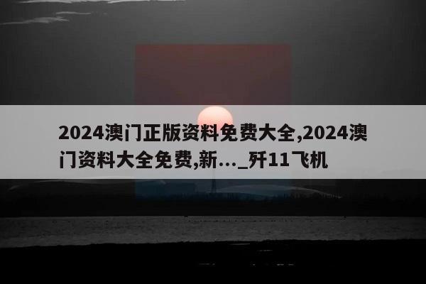 2024澳门正版资料免费大全,2024澳门资料大全免费,新..._歼11飞机