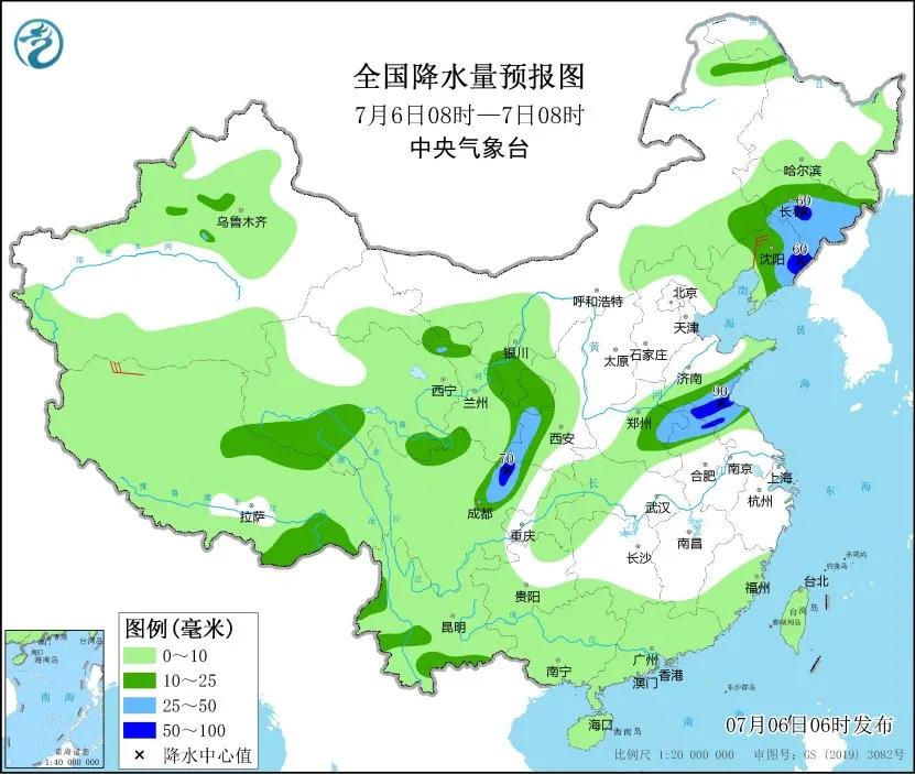 新澳门今晚开奖结果+开奖_未来三天国内天气预报（7月6日）