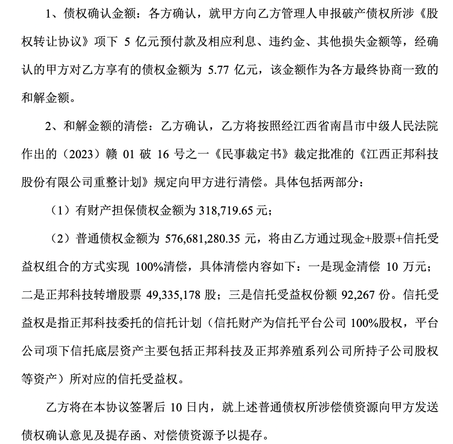 快3开奖结果_耗时两年多，大北农与正邦科技股权转让纠纷终和解，涉及金额超5亿元