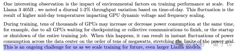 澳门开彩开奖结果历史_Llama3.1 训练平均 3 小时故障一次，H100 万卡集群好脆弱，气温波动都会影响吞吐量  第7张